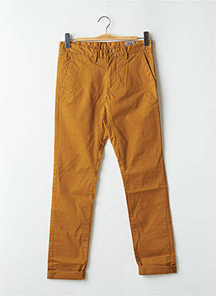 Pantalon chino tissage popeline taille normale jaune TEDDY SMITH homme