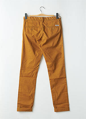 Pantalon chino tissage popeline taille normale jaune TEDDY SMITH homme