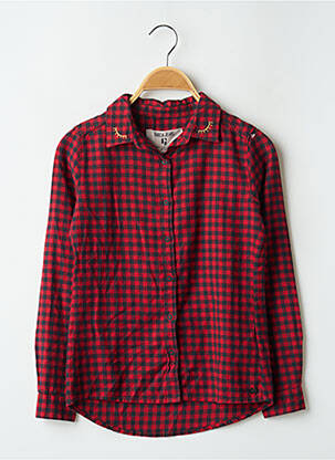 Chemisier manches longues manches longues rouge GARCIA fille