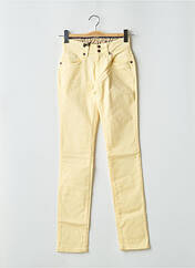 Jeans coupe slim jaune FIVE PM pour femme seconde vue