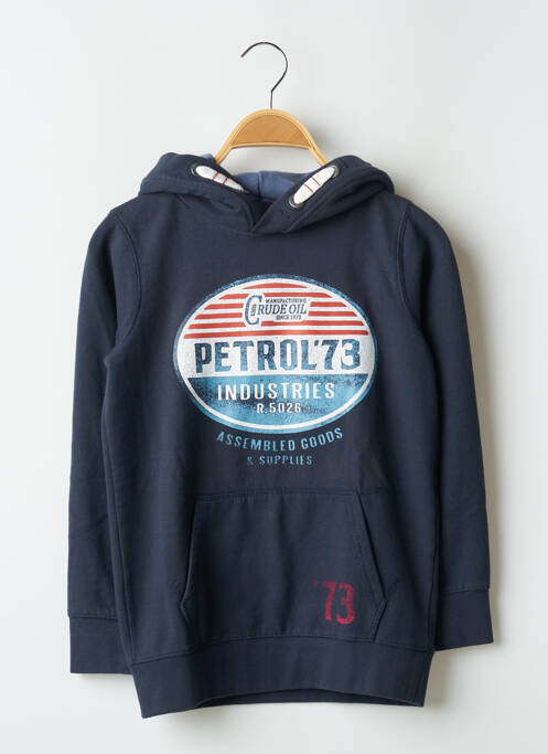 Sweat-shirt à capuche bleu PETROL INDUSTRIES pour garçon