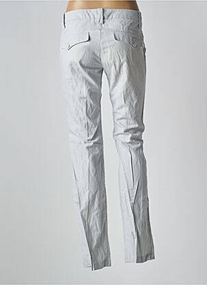 Pantalon droit fermeture zippée sous rabat boutonné taille normale beige FREEMAN T.PORTER femme