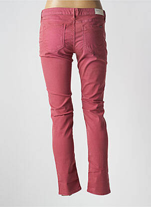 Jeans coupe slim taille basse taille basse rouge REIKO femme