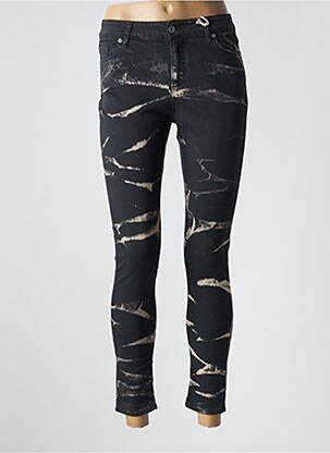 Jeans coupe slim noir PLEASE pour femme