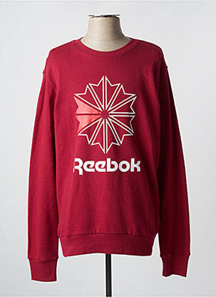 Sweat-shirt rouge REEBOK pour homme