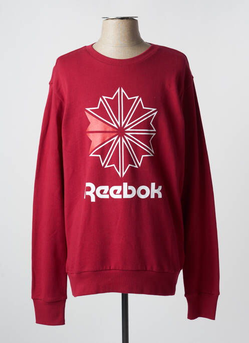 Sweat-shirt rouge REEBOK pour homme