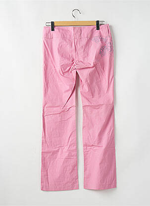 Pantalon droit tissage popeline taille normale rose BE YOU K femme