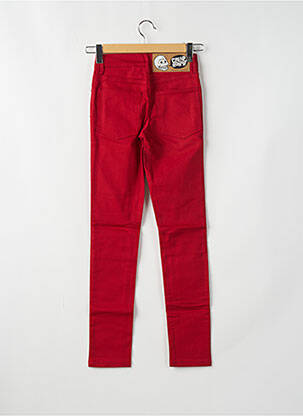 Jeans coupe slim tissage brut taille normale rouge CHEAP MONDAY femme