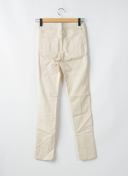 Jeans coupe slim beige CHEAP MONDAY pour femme