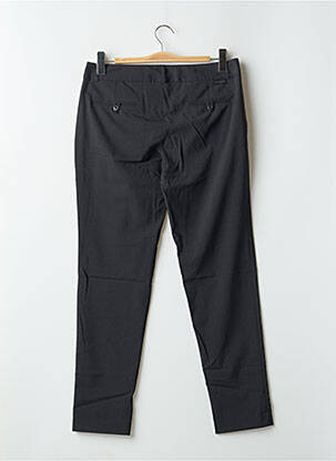 Pantalon chino fermeture zippée sous rabat avec crochet taille normale gris LEON & HARPER femme