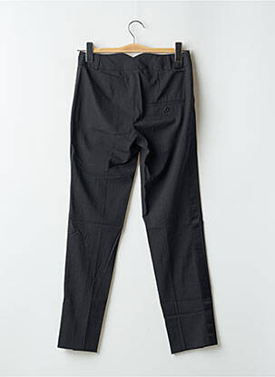 Pantalon chino broderie galons latéraux taille normale gris LEON & HARPER femme