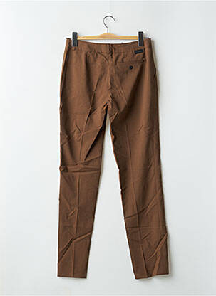 Pantalon chino taille normale taille normale marron LEON & HARPER femme