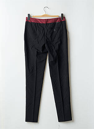 Pantalon chino taille normale taille normale noir LEON & HARPER femme