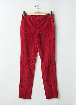 Pantalon chino taille normale taille normale rouge LEON & HARPER femme