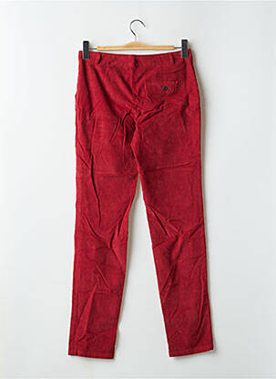 Pantalon chino taille normale taille normale rouge LEON & HARPER femme
