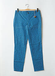 Pantalon chino bleu LEON & HARPER pour femme seconde vue