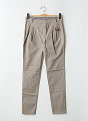 Pantalon chino gris LEON & HARPER pour femme seconde vue