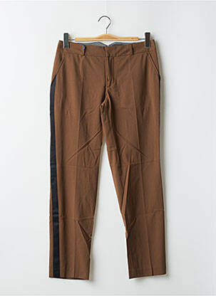 Pantalon chino marron LEON & HARPER pour femme