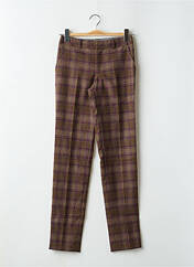 Pantalon chino marron LEON & HARPER pour femme seconde vue