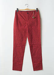 Pantalon chino rouge LEON & HARPER pour femme seconde vue