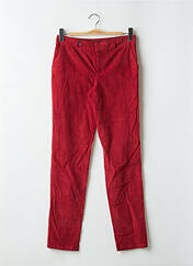 Pantalon chino rouge LEON & HARPER pour femme seconde vue