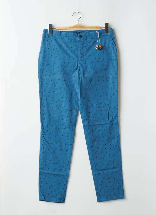 Pantalon chino bleu LEON & HARPER pour femme