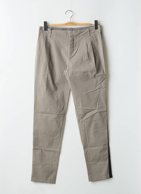 Pantalon chino gris LEON & HARPER pour femme