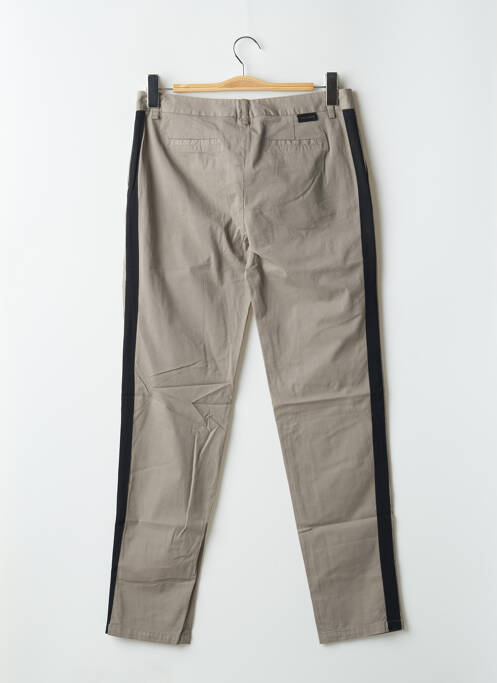 Pantalon chino gris LEON & HARPER pour femme