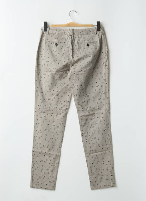 Pantalon chino gris LEON & HARPER pour femme
