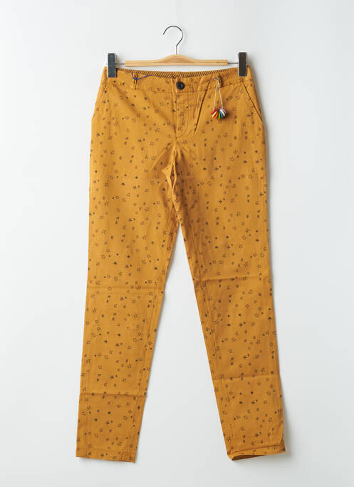 Pantalon chino jaune LEON & HARPER pour femme