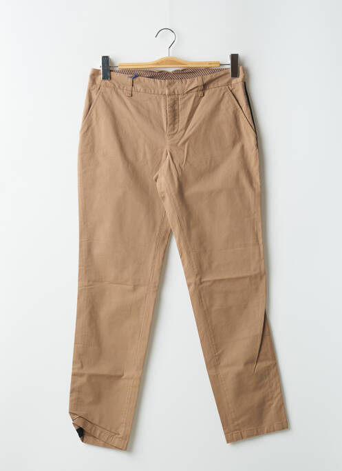 Pantalon chino marron LEON & HARPER pour femme