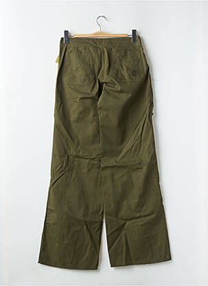 Pantalon droit tissage popeline taille normale vert LA BRIGADA INTERNACIONAL femme