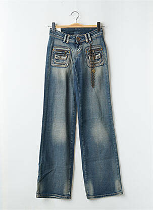 Jeans coupe droite taille normale taille normale bleu LOIS femme