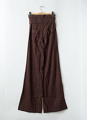 Pantalon droit tissage popeline taille normale marron MISS SIXTY femme