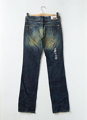 Jeans coupe droite effet usé délavé taille normale bleu RWD femme