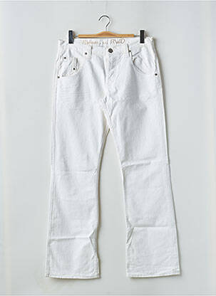 Jeans coupe droite taille normale taille normale blanc RWD femme