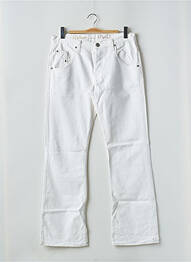 Jeans coupe droite taille normale taille normale blanc RWD femme