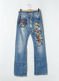 Jean coupe flare taille normale taille normale bleu RWD femme