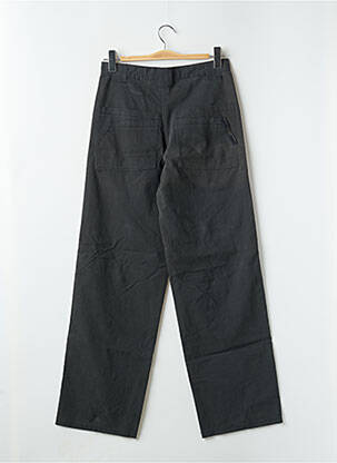 Pantalon droit tissage popeline taille normale gris RWD femme