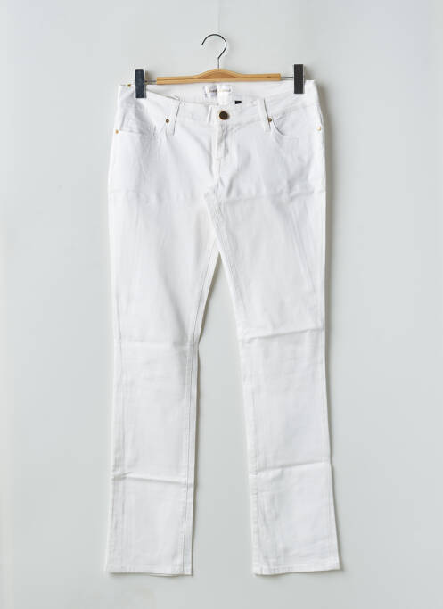 Jeans coupe slim blanc GUESS pour femme