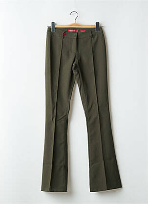 Pantalon flare stretch taille haute vert MISS SIXTY femme