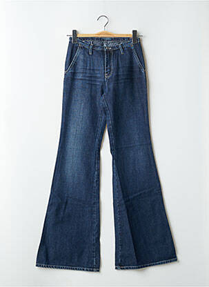 Jean coupe flare stretch taille haute bleu SCHOOL RAG femme