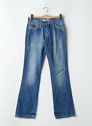 Jeans bootcut stretch taille basse bleu SCHOOL RAG femme
