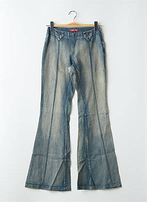 Jean coupe flare stretch taille haute bleu TEDDY SMITH femme