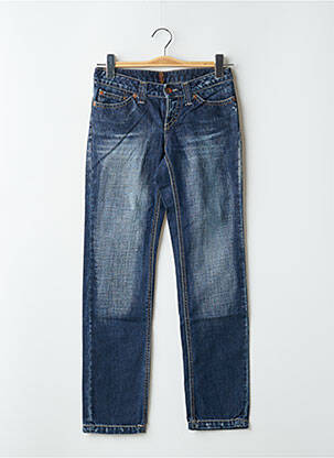 Jeans coupe slim taille basse taille basse bleu TEDDY SMITH femme