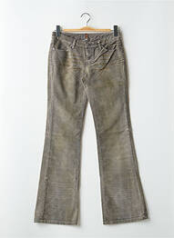 Pantalon flare stretch taille basse gris TEDDY SMITH femme