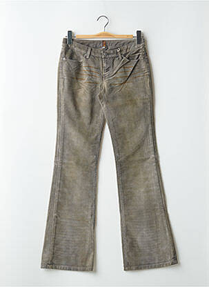 Pantalon flare stretch taille basse gris TEDDY SMITH femme