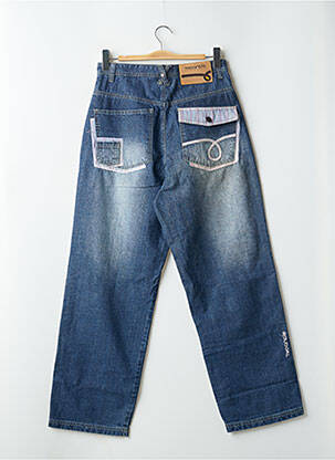 Jeans coupe large stretch taille normale bleu TWO ANGLE homme
