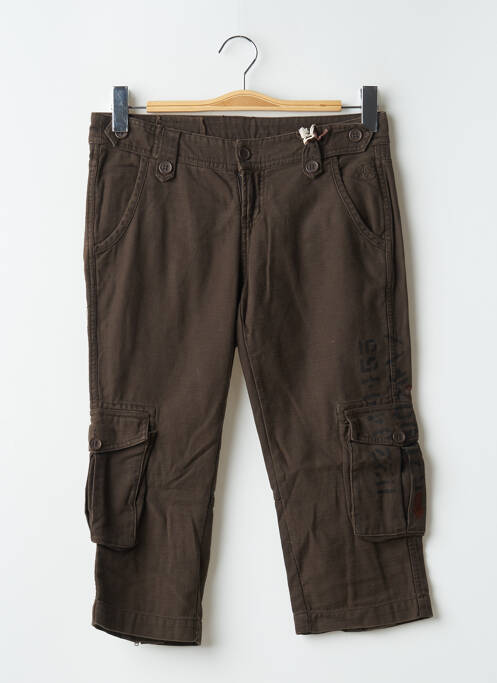 Pantacourt tissage popeline taille normale marron TEDDY SMITH homme