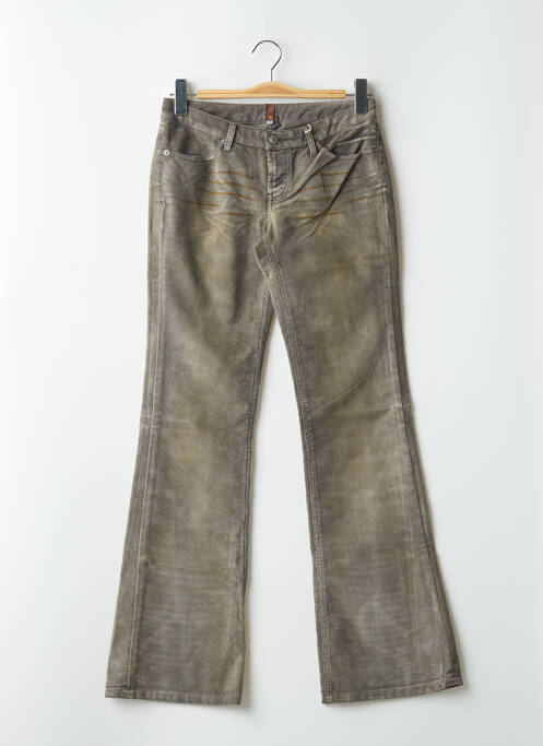 Pantalon flare stretch taille basse gris TEDDY SMITH femme
